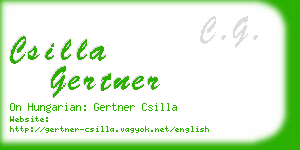 csilla gertner business card